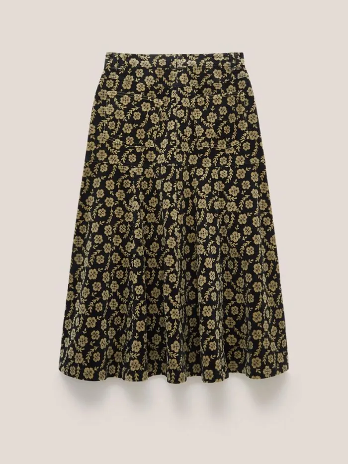 White Stuff SKIRTS Quinn Organic Cord Skirt Green Multi 8211 Women White Stuff SKIRTS Quinn Organic Cord Skirt Green Multi 8211 Women