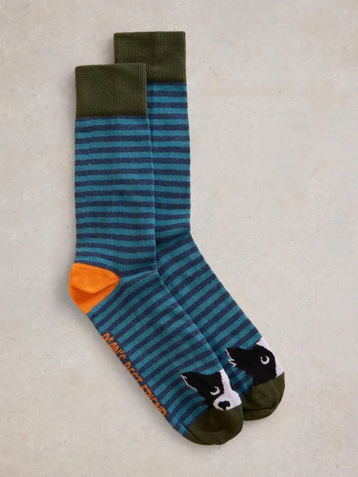 White Stuff SOCKS Dog Ankle Sock Blue Multi 8211 Men White Stuff SOCKS Dog Ankle Sock Blue Multi 8211 Men