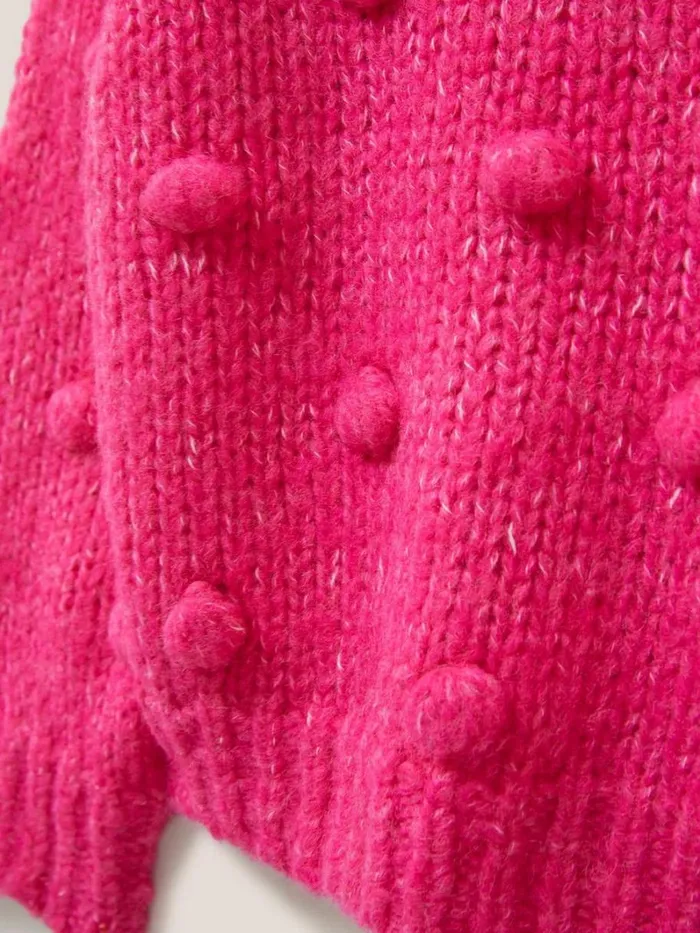 White Stuff SWEATS Bobble Jumper Kids Bright Pink 8211 Kids