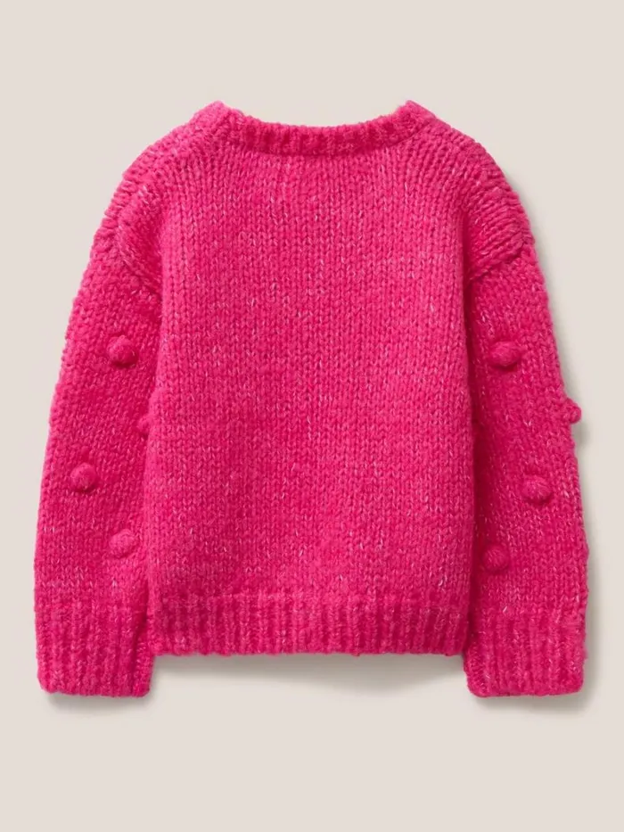White Stuff SWEATS Bobble Jumper Kids Bright Pink 8211 Kids White Stuff SWEATS Bobble Jumper Kids Bright Pink 8211 Kids