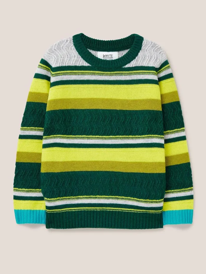 White Stuff SWEATS Stripe Jumper Green Multi 8211 Kids White Stuff SWEATS Stripe Jumper Green Multi 8211 Kids