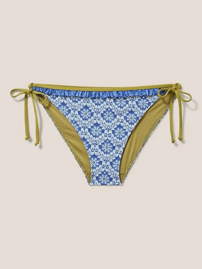 White Stuff SWIMWEAR Beth Tie Side Bikini Bottom Blue Multi 8211 Women White Stuff SWIMWEAR Beth Tie Side Bikini Bottom Blue Multi 8211 Women