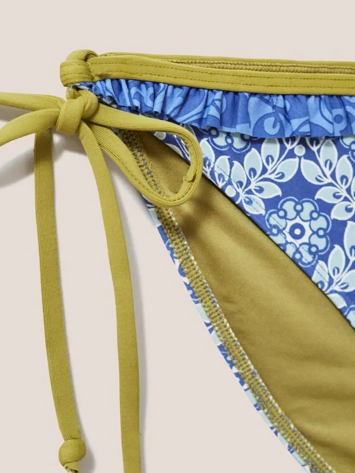 White Stuff SWIMWEAR Beth Tie Side Bikini Bottom Blue Multi 8211 Women White Stuff SWIMWEAR Beth Tie Side Bikini Bottom Blue Multi 8211 Women