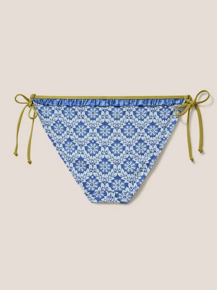 White Stuff SWIMWEAR Beth Tie Side Bikini Bottom Blue Multi 8211 Women White Stuff SWIMWEAR Beth Tie Side Bikini Bottom Blue Multi 8211 Women