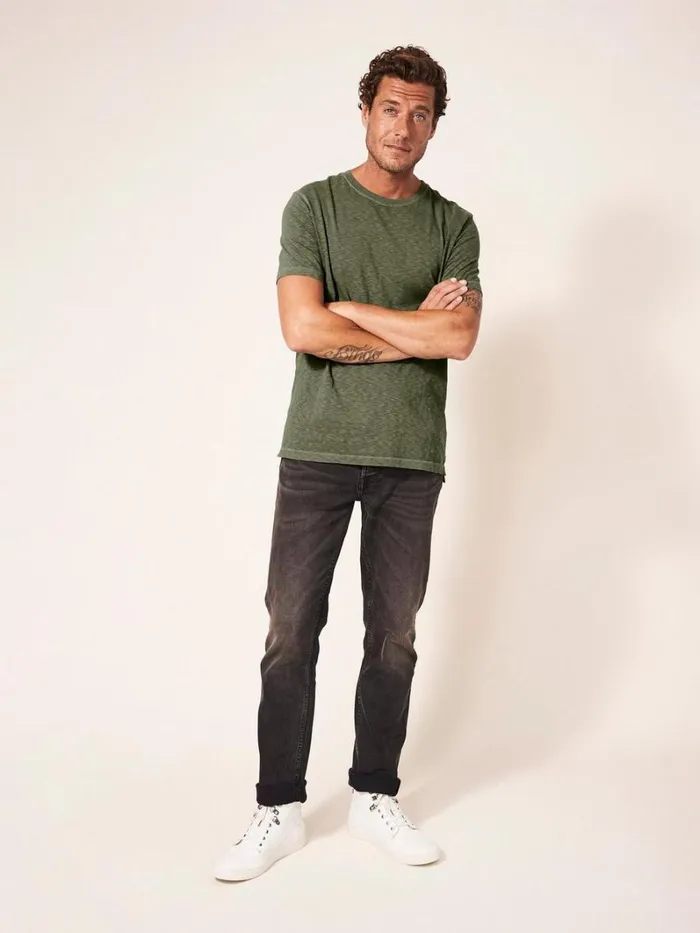 White Stuff TSHIRTS Abersoch Short Sleeve Tee Khaki Green 8211 Men
