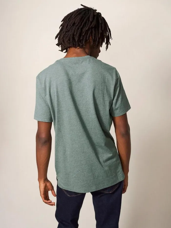 White Stuff TSHIRTS Beach Crusier Graphic Tee Dusty Green 8211 Men White Stuff TSHIRTS Beach Crusier Graphic Tee Dusty Green 8211 Men