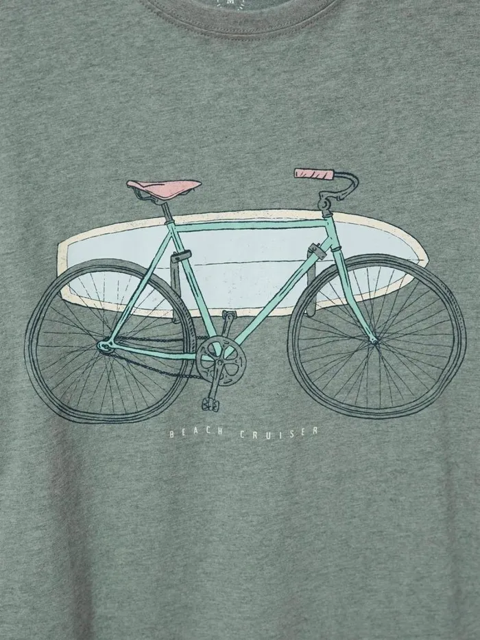 White Stuff TSHIRTS Beach Crusier Graphic Tee Dusty Green 8211 Men White Stuff TSHIRTS Beach Crusier Graphic Tee Dusty Green 8211 Men