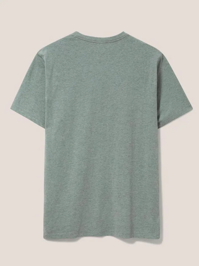 White Stuff TSHIRTS Beach Crusier Graphic Tee Dusty Green 8211 Men White Stuff TSHIRTS Beach Crusier Graphic Tee Dusty Green 8211 Men