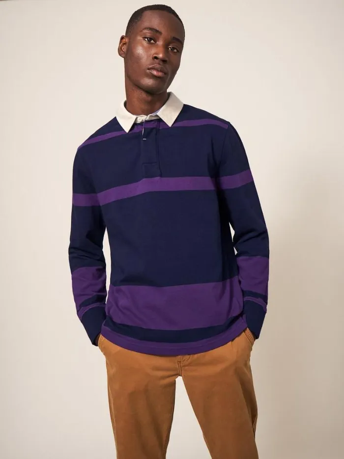 White Stuff TSHIRTS Colourblock Rugby Dark Navy 8211 Men