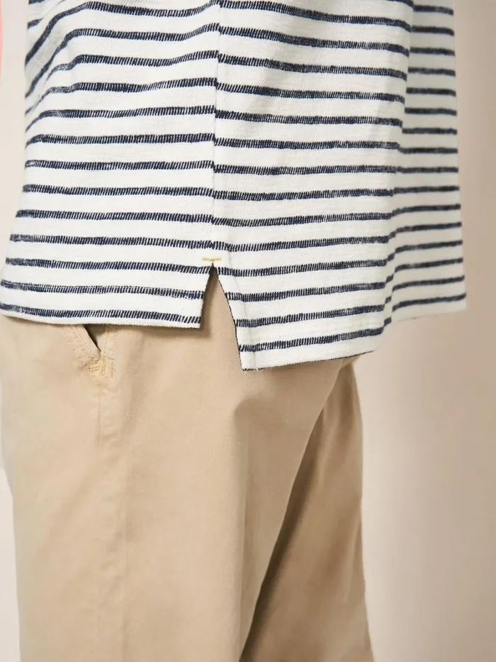White Stuff TSHIRTS Fine Stripe Cotton Polo Shirt Natural White 8211 Men White Stuff TSHIRTS Fine Stripe Cotton Polo Shirt Natural White 8211 Men
