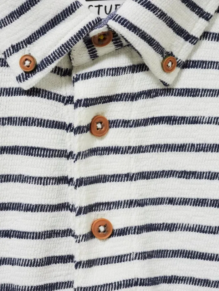 White Stuff TSHIRTS Fine Stripe Cotton Polo Shirt Natural White 8211 Men White Stuff TSHIRTS Fine Stripe Cotton Polo Shirt Natural White 8211 Men