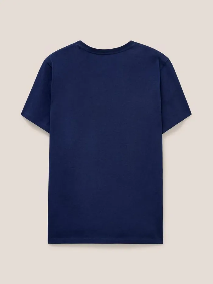 White Stuff TSHIRTS Foroyar Graphic Tshirt French Navy 8211 Men White Stuff TSHIRTS Foroyar Graphic Tshirt French Navy 8211 Men