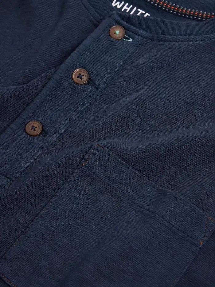 White Stuff TSHIRTS Newton LS Henley Dark Navy 8211 Men White Stuff TSHIRTS Newton LS Henley Dark Navy 8211 Men
