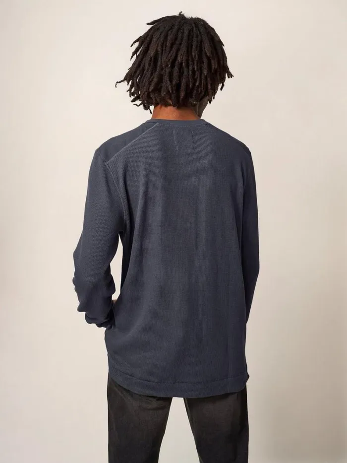 White Stuff TSHIRTS Porter Waffle Henley Dark Grey 8211 Men White Stuff TSHIRTS Porter Waffle Henley Dark Grey 8211 Men