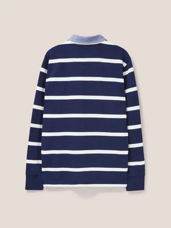 White Stuff TSHIRTS Raven Striped Rugby Dark Navy 8211 Men White Stuff TSHIRTS Raven Striped Rugby Dark Navy 8211 Men