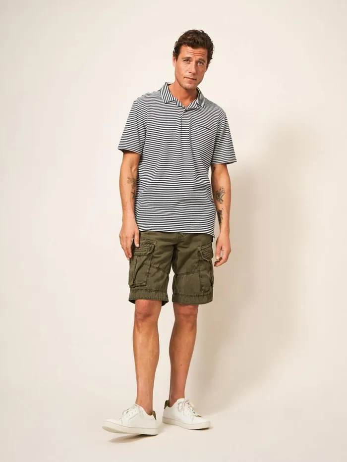 White Stuff TSHIRTS Revere Stripe Polo Dark Navy 8211 Men