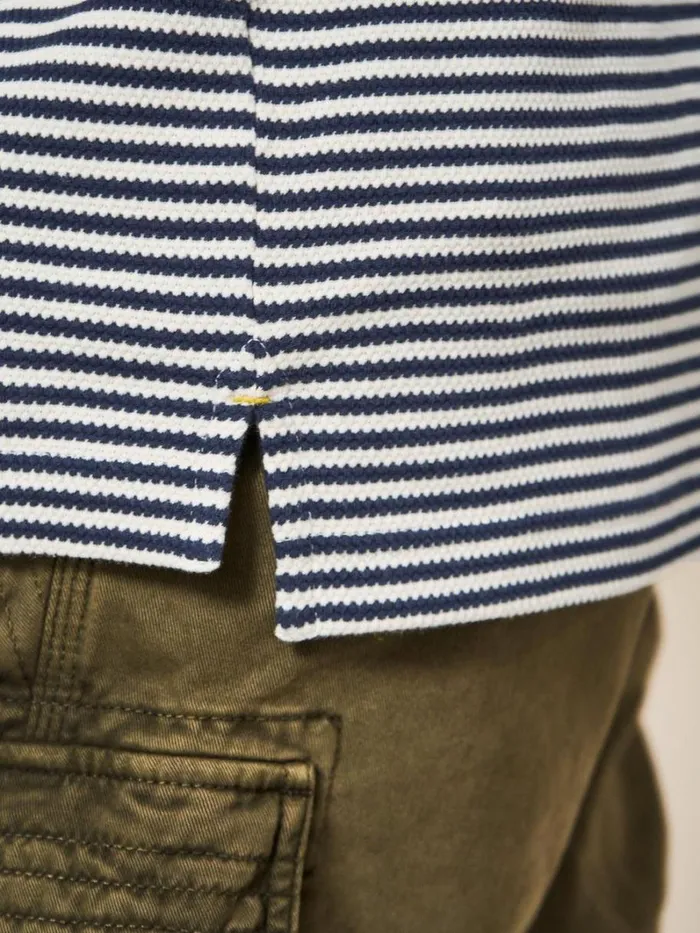 White Stuff TSHIRTS Revere Stripe Polo Dark Navy 8211 Men White Stuff TSHIRTS Revere Stripe Polo Dark Navy 8211 Men