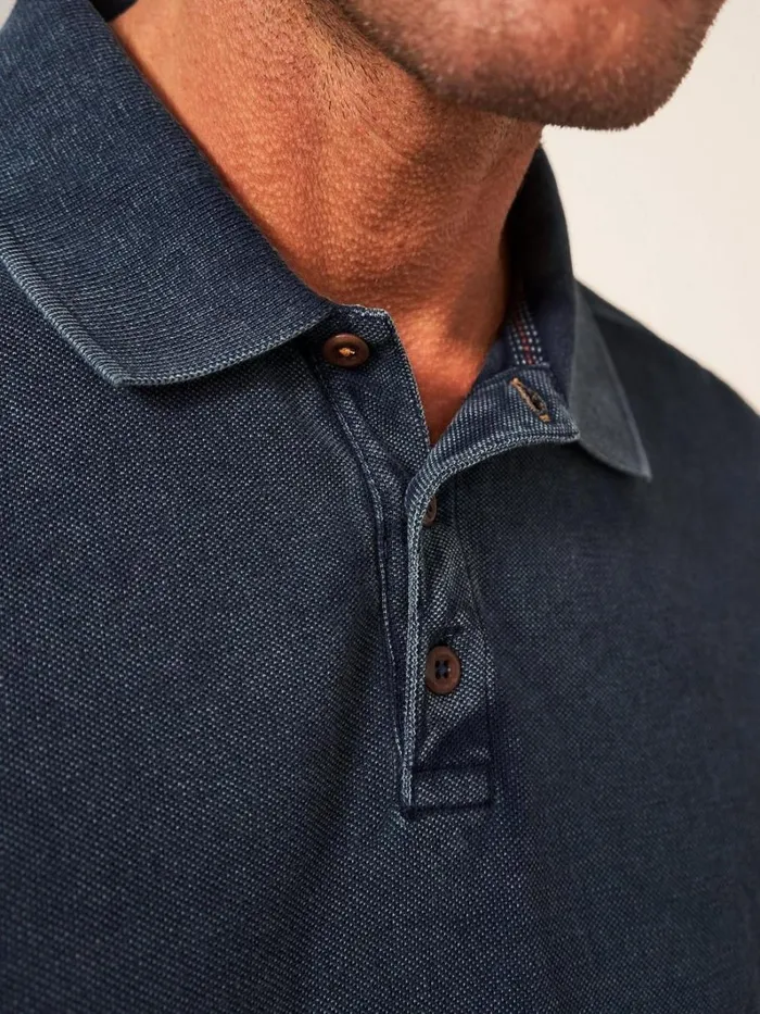White Stuff TSHIRTS Utility Polo Indigo Blue 8211 Men White Stuff TSHIRTS Utility Polo Indigo Blue 8211 Men
