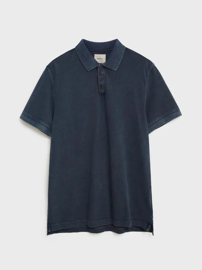 White Stuff TSHIRTS Utility Polo Indigo Blue 8211 Men White Stuff TSHIRTS Utility Polo Indigo Blue 8211 Men