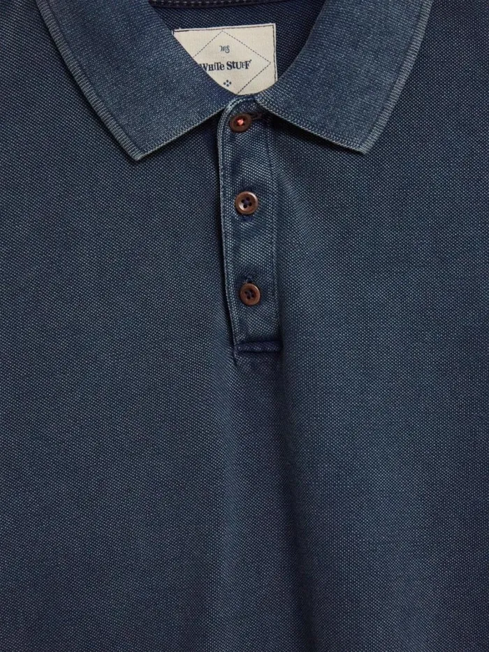 White Stuff TSHIRTS Utility Polo Indigo Blue 8211 Men White Stuff TSHIRTS Utility Polo Indigo Blue 8211 Men