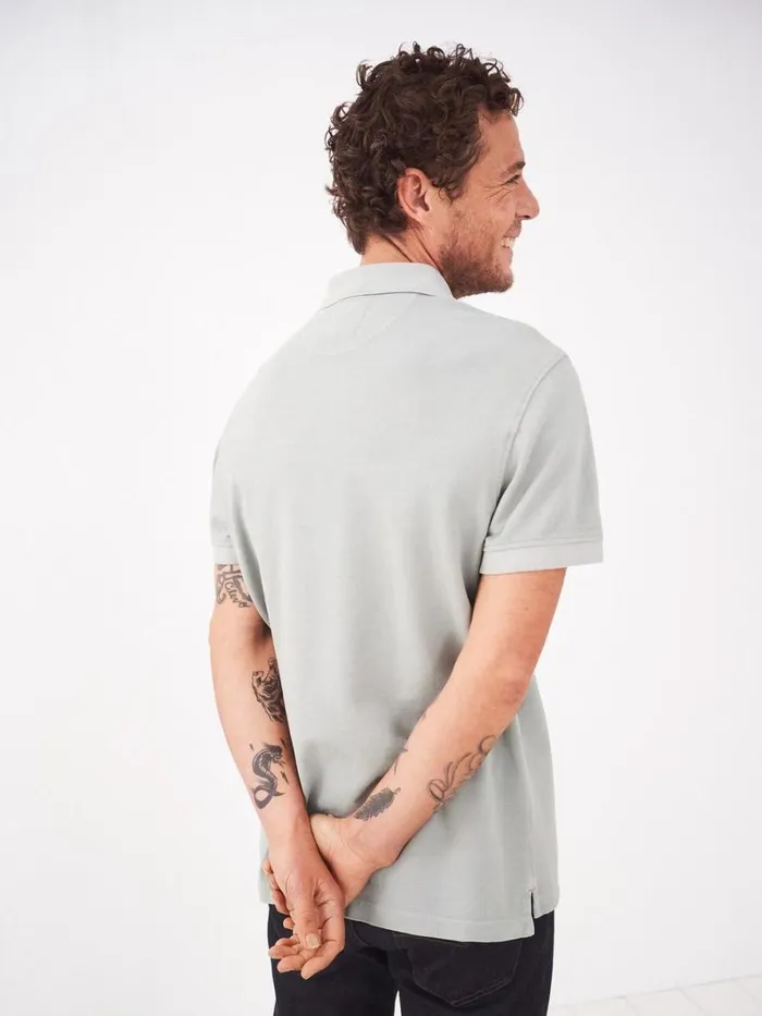 White Stuff TSHIRTS Utility Polo Light Grey 8211 Men White Stuff TSHIRTS Utility Polo Light Grey 8211 Men