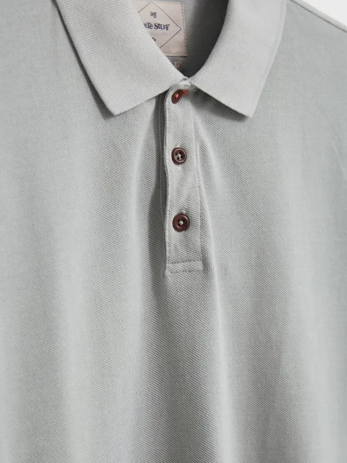 White Stuff TSHIRTS Utility Polo Light Grey 8211 Men White Stuff TSHIRTS Utility Polo Light Grey 8211 Men