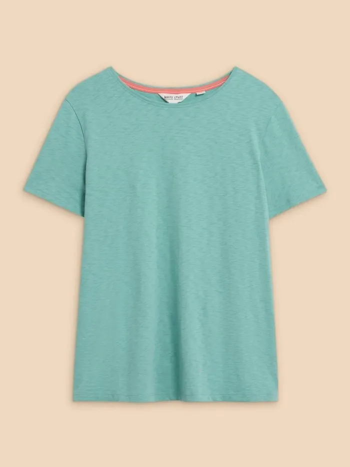 White Stuff TOPS and TEES ABBIE TEE Mid Teal 8211 Women White Stuff TOPS and TEES ABBIE TEE Mid Teal 8211 Women