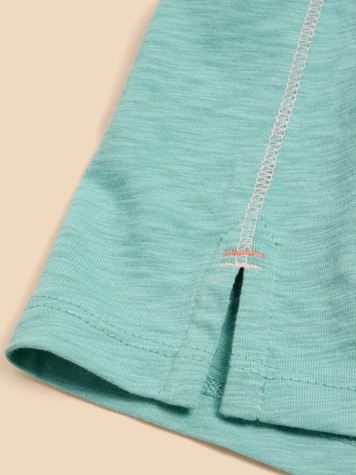 White Stuff TOPS and TEES ABBIE TEE Mid Teal 8211 Women White Stuff TOPS and TEES ABBIE TEE Mid Teal 8211 Women