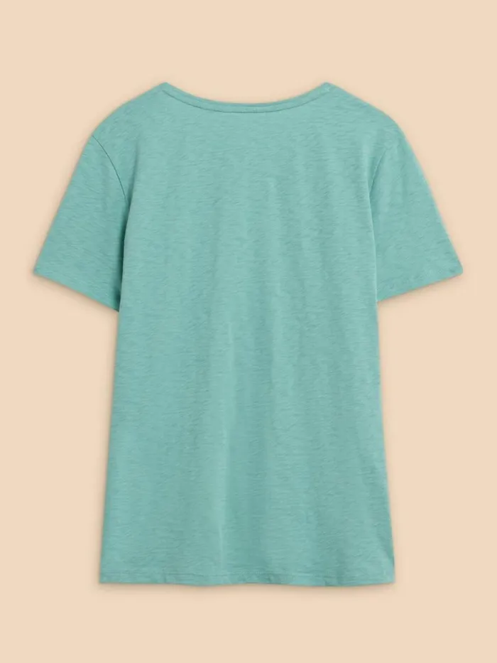 White Stuff TOPS and TEES ABBIE TEE Mid Teal 8211 Women White Stuff TOPS and TEES ABBIE TEE Mid Teal 8211 Women