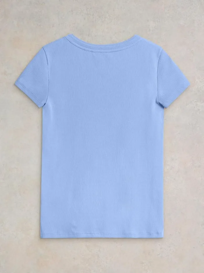 White Stuff TOPS and TEES AIDA TEE Mid Blue 8211 Women White Stuff TOPS and TEES AIDA TEE Mid Blue 8211 Women