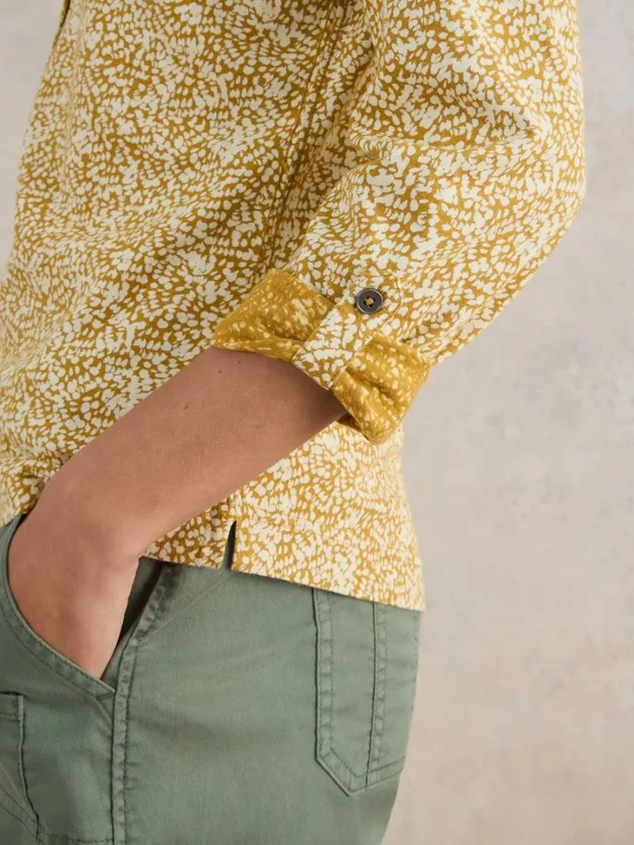 White Stuff TOPS and TEES ANNIE LONG SLEEVE PRINTED SHIRT Chartreuse Print 8211 Women White Stuff TOPS and TEES ANNIE LONG SLEEVE PRINTED SHIRT Chartreuse Print 8211 Women
