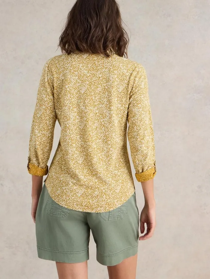 White Stuff TOPS and TEES ANNIE LONG SLEEVE PRINTED SHIRT Chartreuse Print 8211 Women White Stuff TOPS and TEES ANNIE LONG SLEEVE PRINTED SHIRT Chartreuse Print 8211 Women