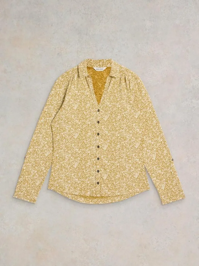 White Stuff TOPS and TEES ANNIE LONG SLEEVE PRINTED SHIRT Chartreuse Print 8211 Women White Stuff TOPS and TEES ANNIE LONG SLEEVE PRINTED SHIRT Chartreuse Print 8211 Women