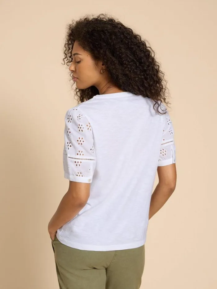 White Stuff TOPS and TEES BELLA BRODERIE MIX TOP Brilliant White 8211 Women White Stuff TOPS and TEES BELLA BRODERIE MIX TOP Brilliant White 8211 Women