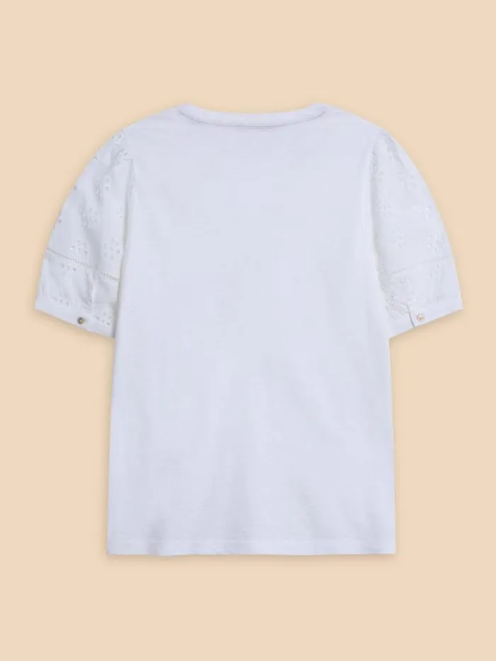 White Stuff TOPS and TEES BELLA BRODERIE MIX TOP Brilliant White 8211 Women White Stuff TOPS and TEES BELLA BRODERIE MIX TOP Brilliant White 8211 Women