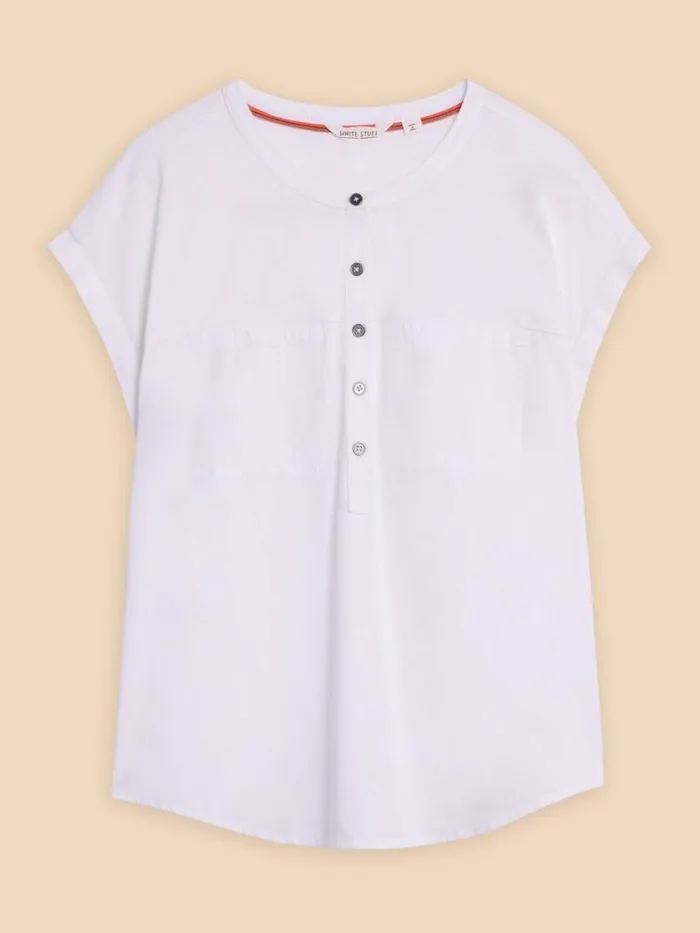 White Stuff TOPS and TEES BETH JERSEY SHIRT Brilliant White 8211 Women White Stuff TOPS and TEES BETH JERSEY SHIRT Brilliant White 8211 Women