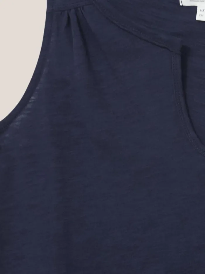 White Stuff TOPS and TEES Laila Notch Neck Vest French Navy 8211 Women White Stuff TOPS and TEES Laila Notch Neck Vest French Navy 8211 Women