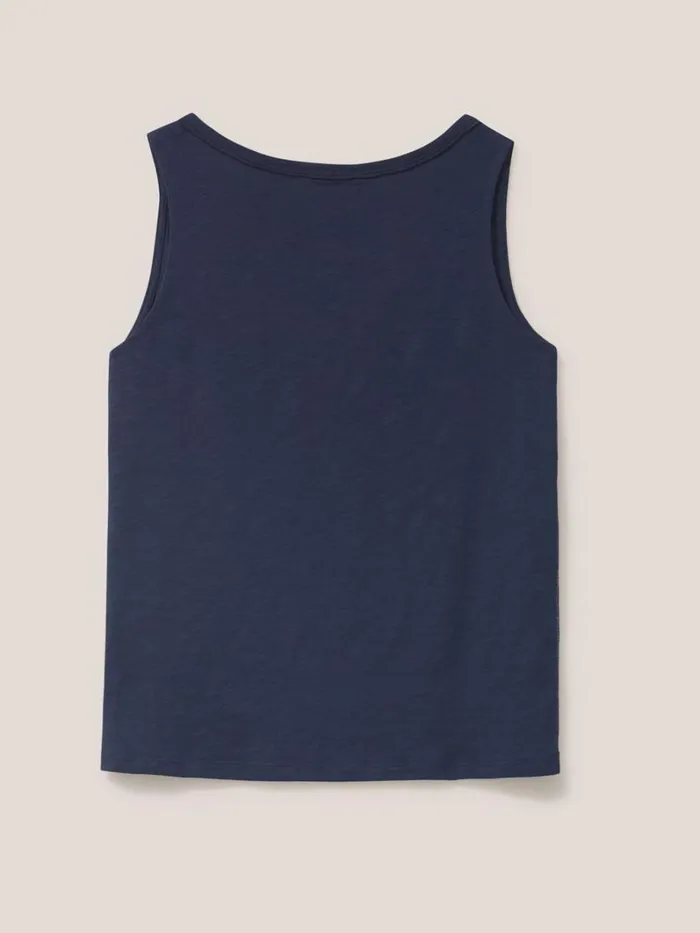 White Stuff TOPS and TEES Laila Notch Neck Vest French Navy 8211 Women White Stuff TOPS and TEES Laila Notch Neck Vest French Navy 8211 Women