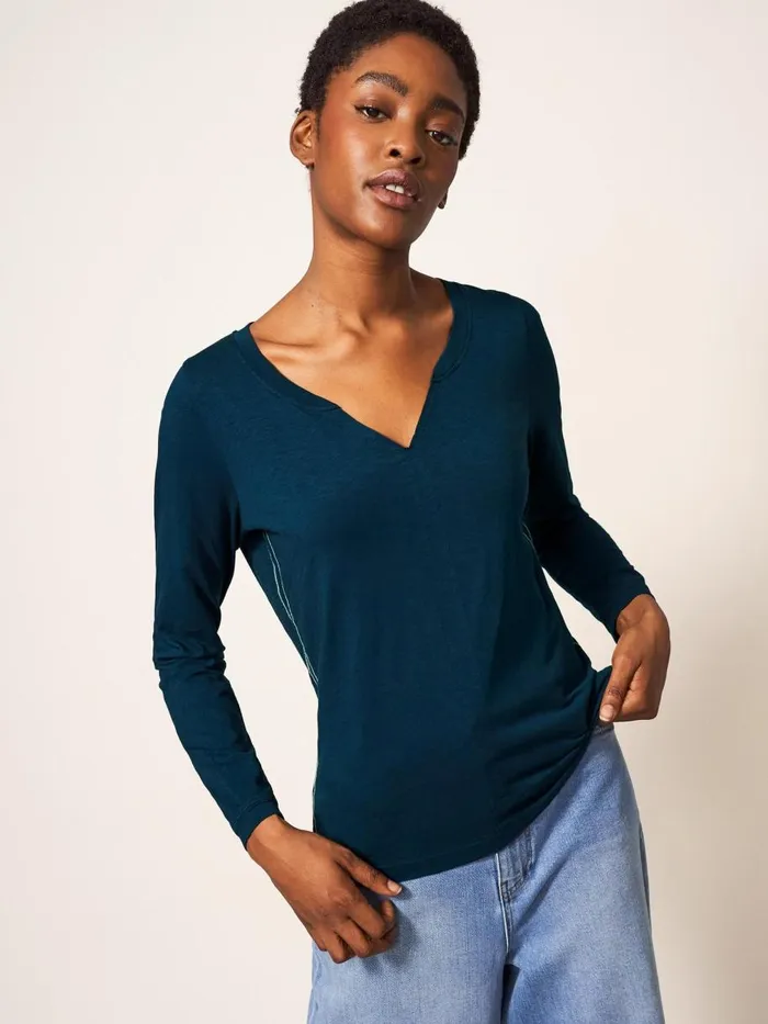 White Stuff TOPS and TEES Nelly LS Tee Dark Navy 8211 Women White Stuff TOPS and TEES Nelly LS Tee Dark Navy 8211 Women