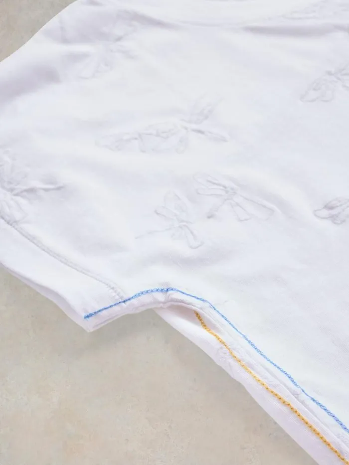 White Stuff TOPS and TEES NELLY NOTCH NECK EMBROIDERED TEE Brilliant White 8211 Women White Stuff TOPS and TEES NELLY NOTCH NECK EMBROIDERED TEE Brilliant White 8211 Women