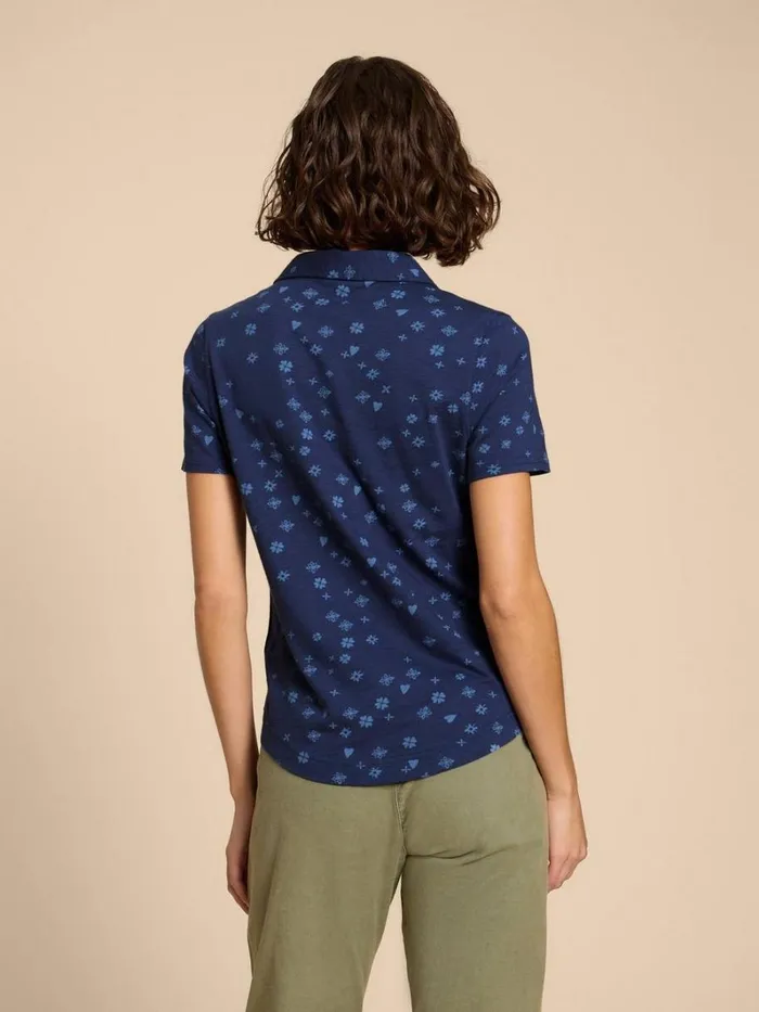 White Stuff TOPS and TEES PENNY POCKET SHIRT Navy Print 8211 Women White Stuff TOPS and TEES PENNY POCKET SHIRT Navy Print 8211 Women