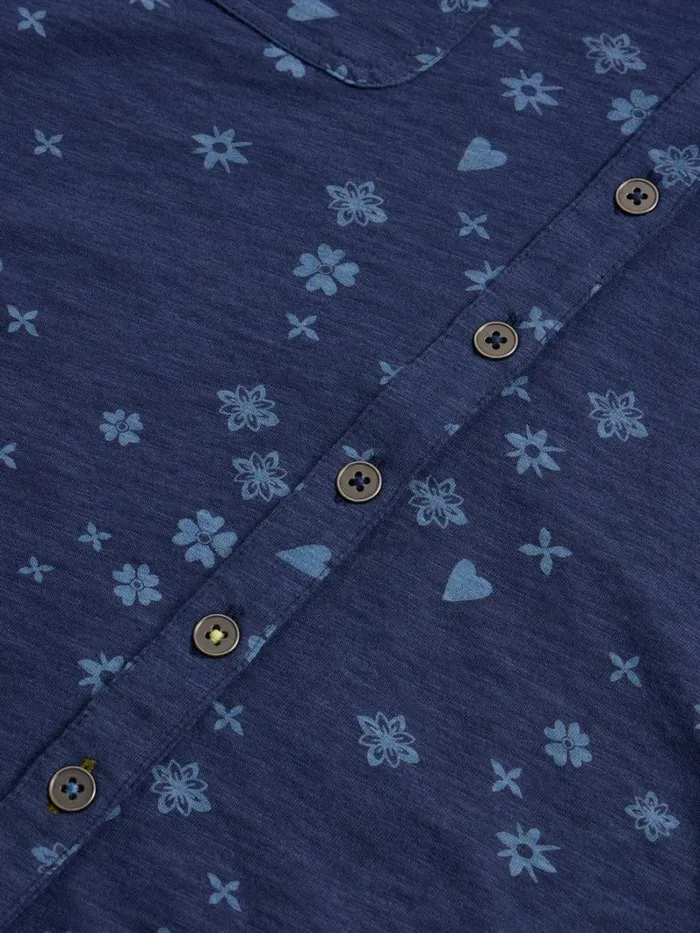 White Stuff TOPS and TEES PENNY POCKET SHIRT Navy Print 8211 Women White Stuff TOPS and TEES PENNY POCKET SHIRT Navy Print 8211 Women