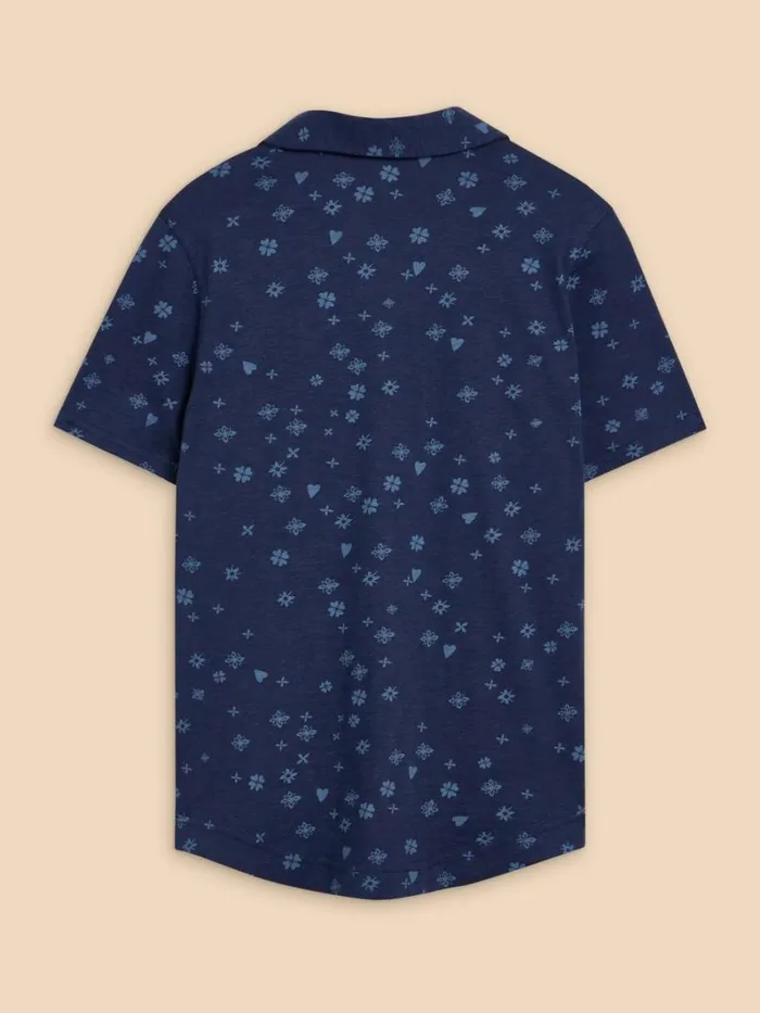 White Stuff TOPS and TEES PENNY POCKET SHIRT Navy Print 8211 Women White Stuff TOPS and TEES PENNY POCKET SHIRT Navy Print 8211 Women