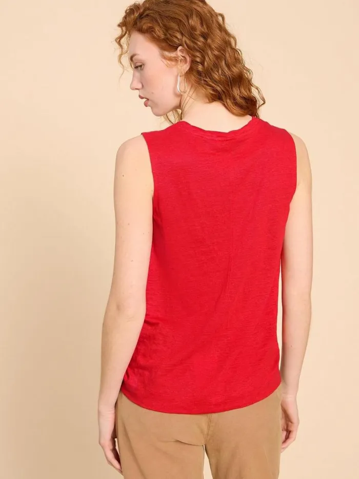 White Stuff TOPS and TEES RYLEE LINEN VEST Bright Red 8211 Women White Stuff TOPS and TEES RYLEE LINEN VEST Bright Red 8211 Women