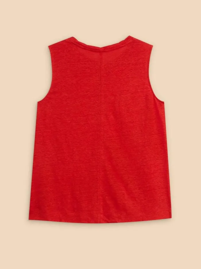 White Stuff TOPS and TEES RYLEE LINEN VEST Bright Red 8211 Women White Stuff TOPS and TEES RYLEE LINEN VEST Bright Red 8211 Women