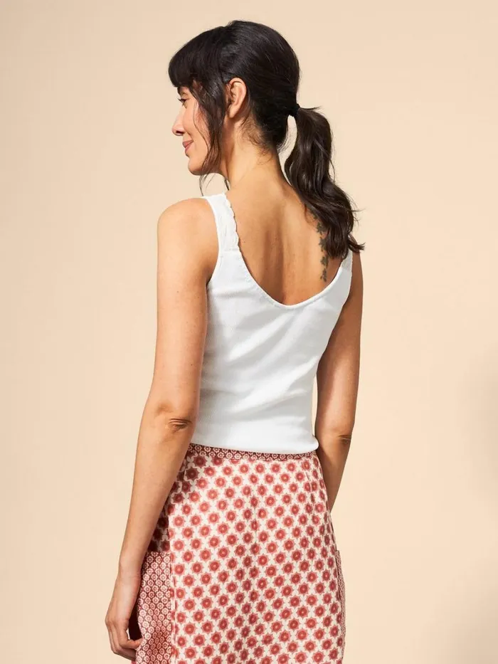 White Stuff TOPS and TEES SEABREEZE VEST V NECK Brilliant White 8211 Women White Stuff TOPS and TEES SEABREEZE VEST V NECK Brilliant White 8211 Women