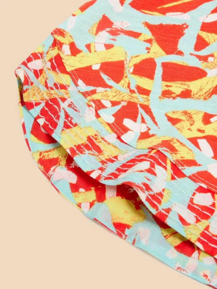 White Stuff TOPS and TEES WEAVER JERSEY TOP Orange Print 8211 Women White Stuff TOPS and TEES WEAVER JERSEY TOP Orange Print 8211 Women