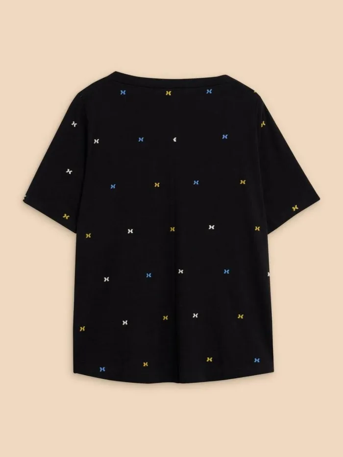 White Stuff TOPS and TEES WINNIE EMBROIDERED TOP Black Multi 8211 Women White Stuff TOPS and TEES WINNIE EMBROIDERED TOP Black Multi 8211 Women