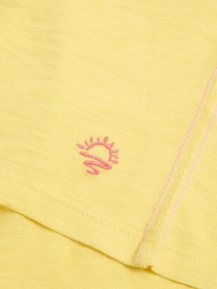 White Stuff TOPS Broderie Top Bright Yellow 8211 Kids