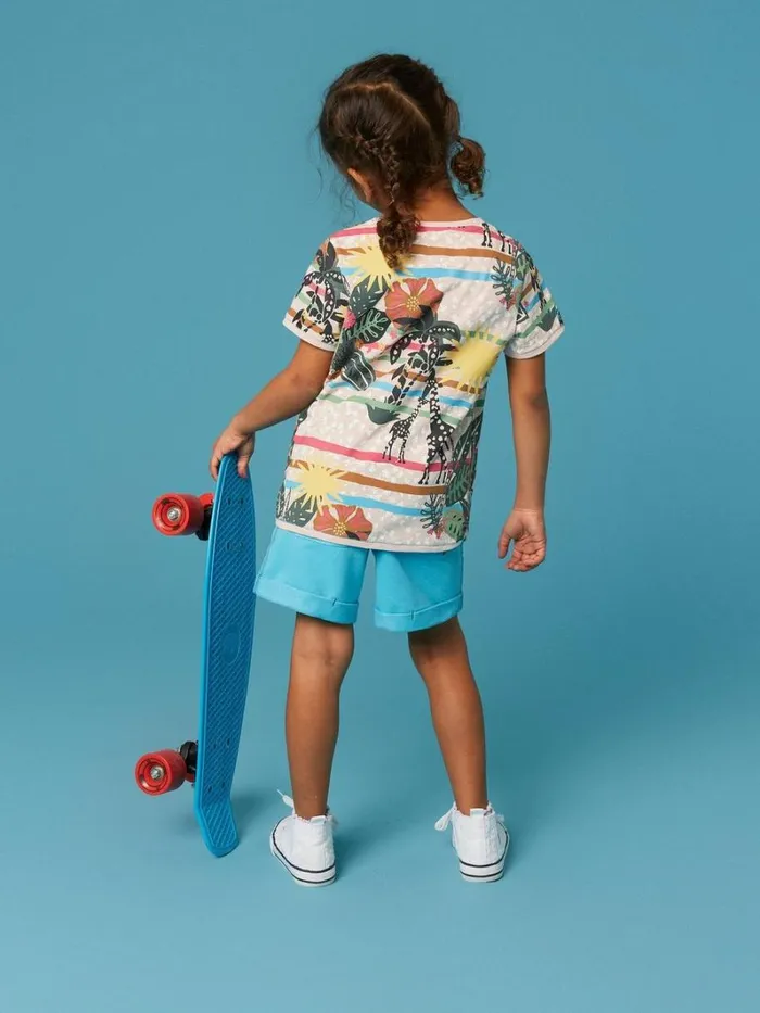 White Stuff TOPS Casey Printed SS T Shirt Natural Multi 8211 Kids White Stuff TOPS Casey Printed SS T Shirt Natural Multi 8211 Kids